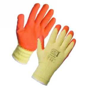 Gloves - Orange Latex Large